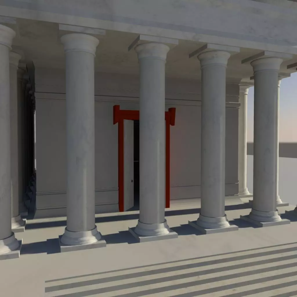 Low poly model of Deamon Temple 3D model_4