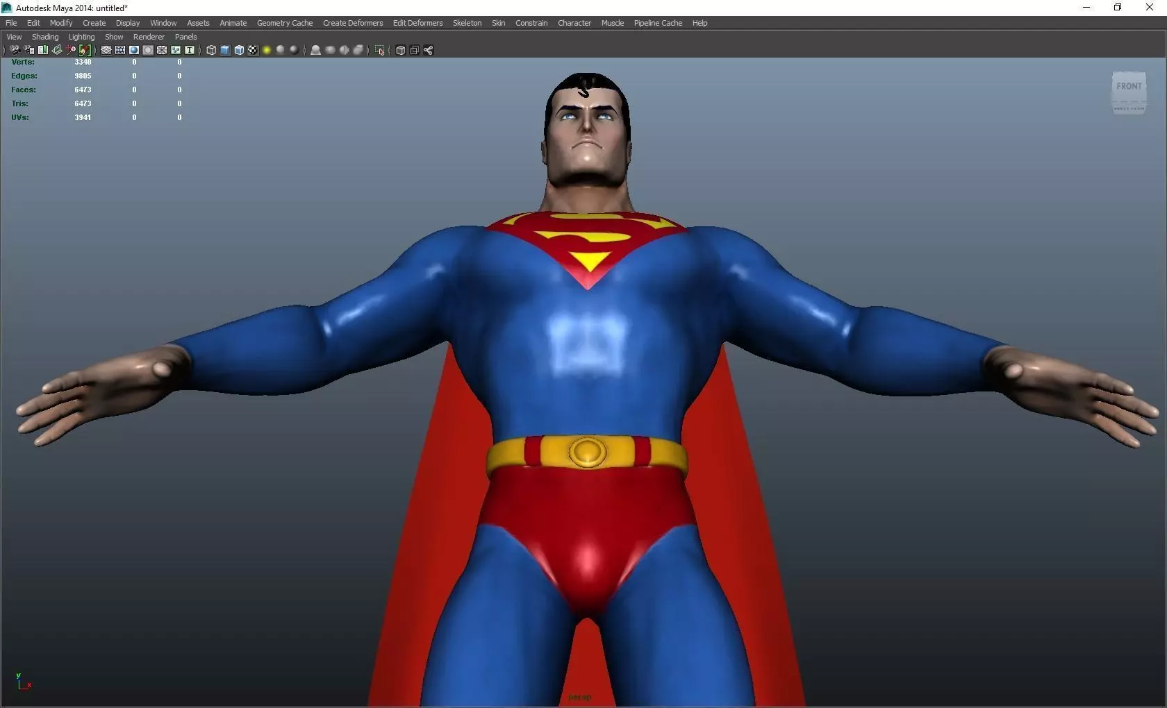 DC Model Superman 3D model_1