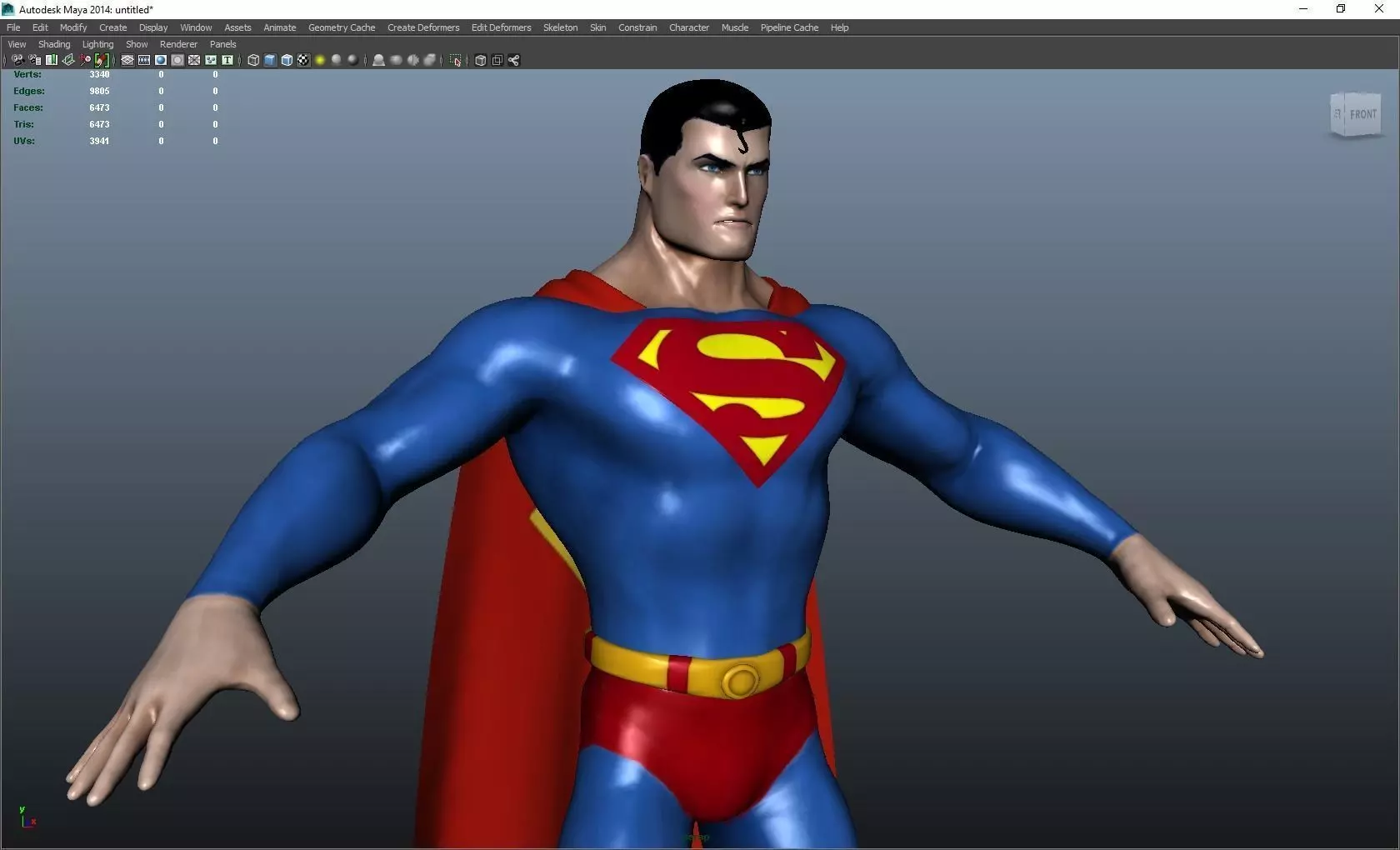 DC Model Superman 3D model_2