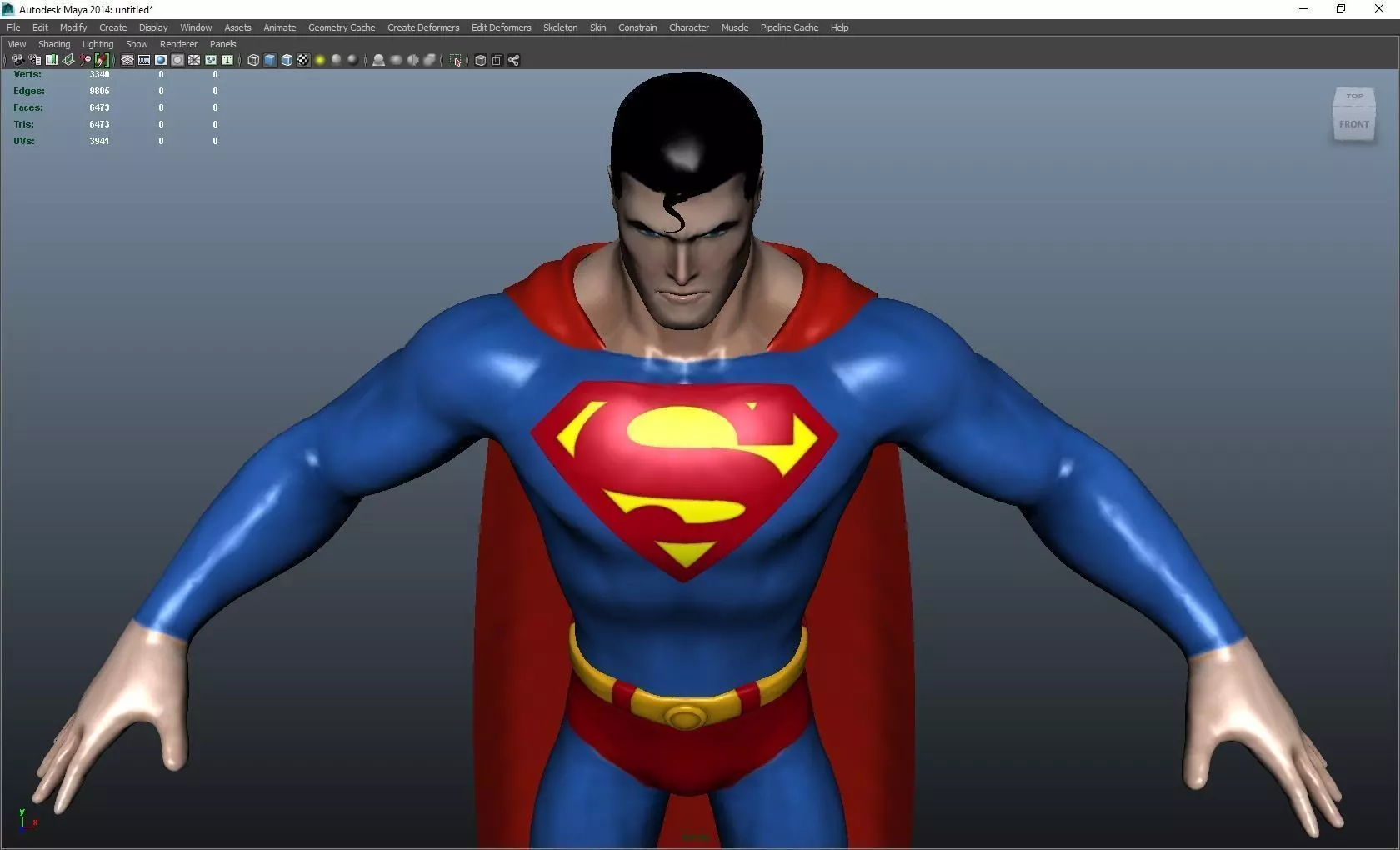 DC Model Superman 3D model_0