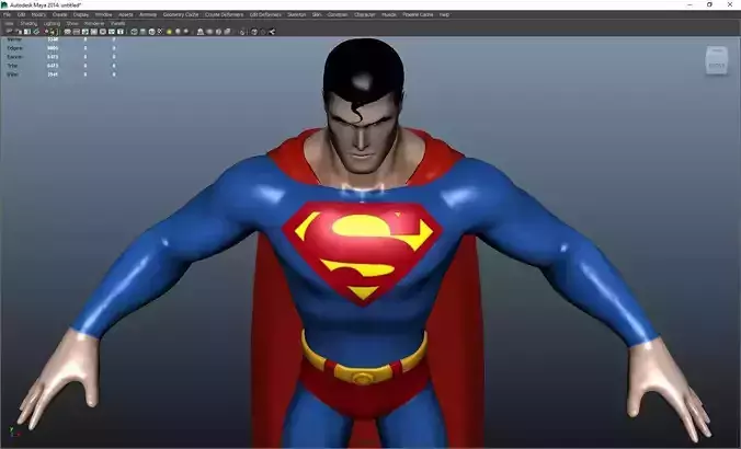 DC Model Superman 3D model