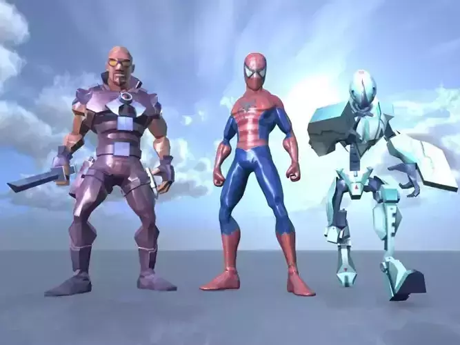 DC Model Spiderman Friends or Foe PACK 9