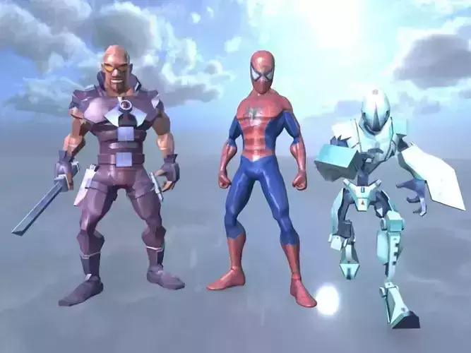 DC Model Spiderman Friends or Foe PACK 9 3D model