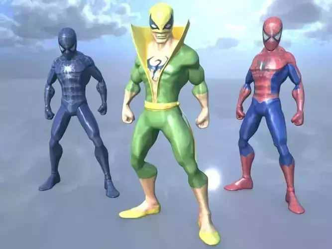DC Model Spiderman Friends or Foe PACK 6 3D model