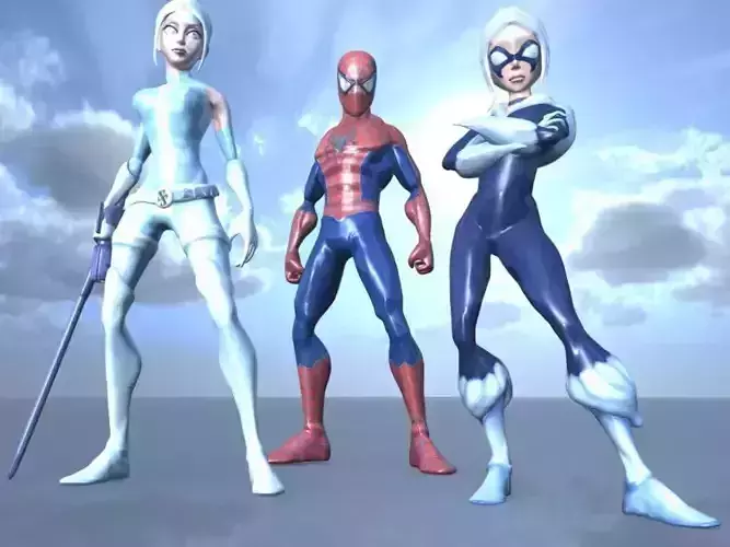 DC Model Spiderman Friends or Foe PACK 5