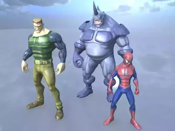 DC Model Spiderman Friends or Foe PACK 2 3D model