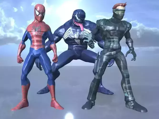 DC Model Spiderman Friends or Foe PACK 1