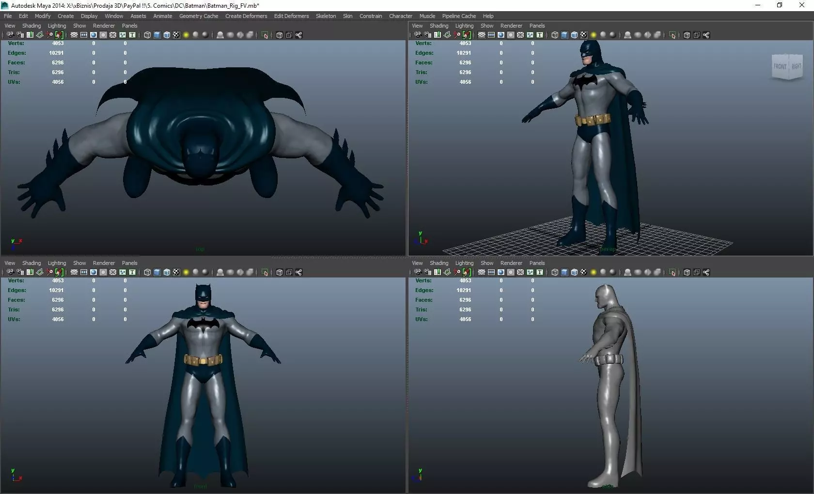 DC Model Batman 3D model_4