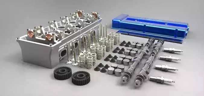 Engine head 3D model