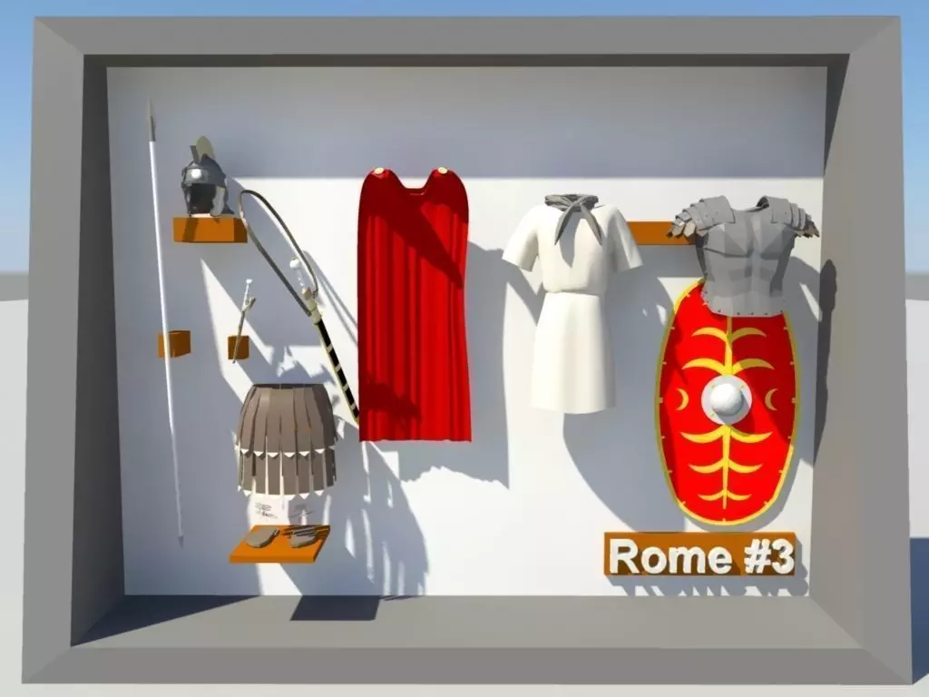 Low poly model of Ancient Rome Decurion 3D model_0