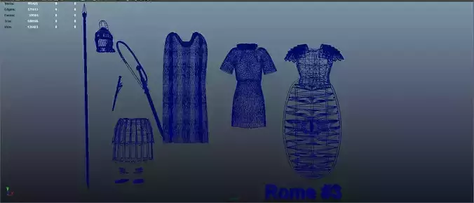 Low poly model of Ancient Rome Decurion