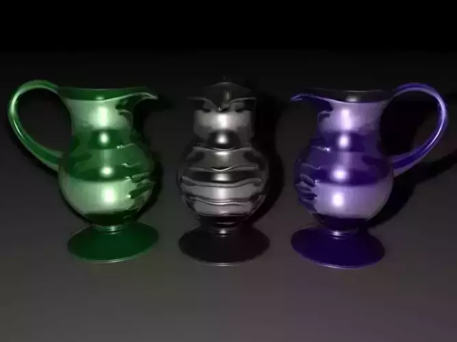 Low poly model of Water Holder 3D model