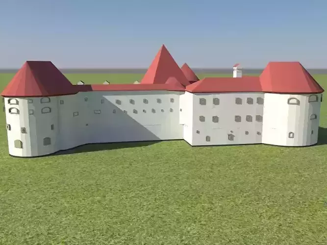 Low poly model of Fotress Varazdin