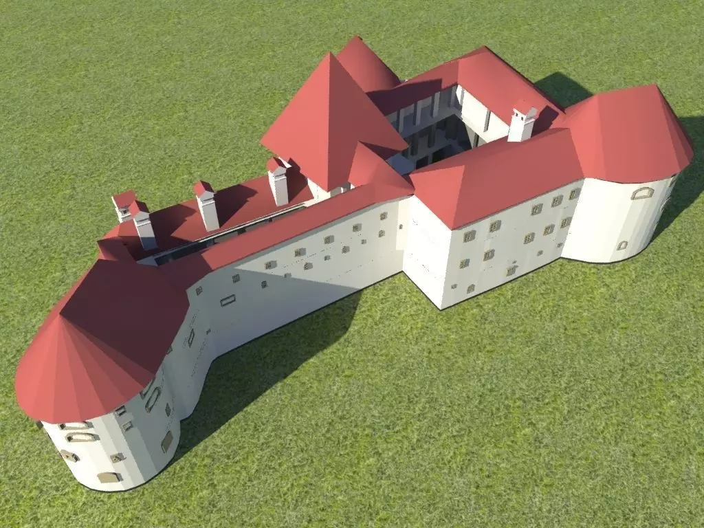 Low poly model of Fotress Varazdin 3D model_3
