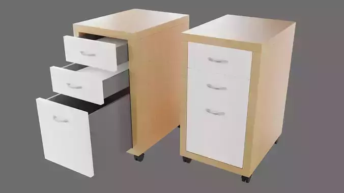 container with rolls 3D model