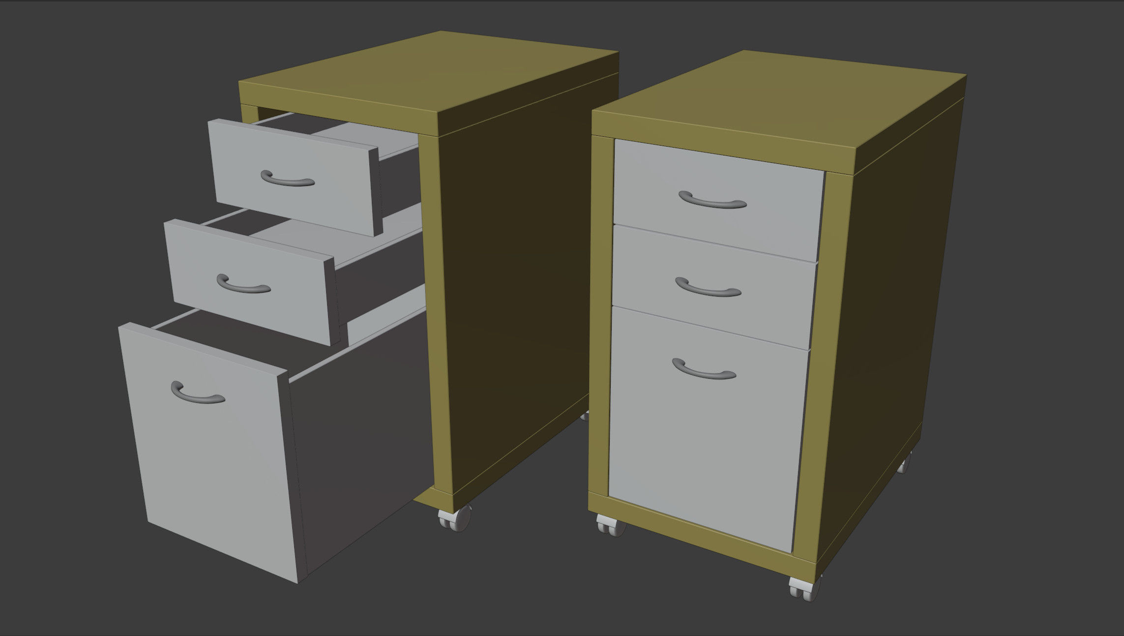 container with rolls 3D model_1