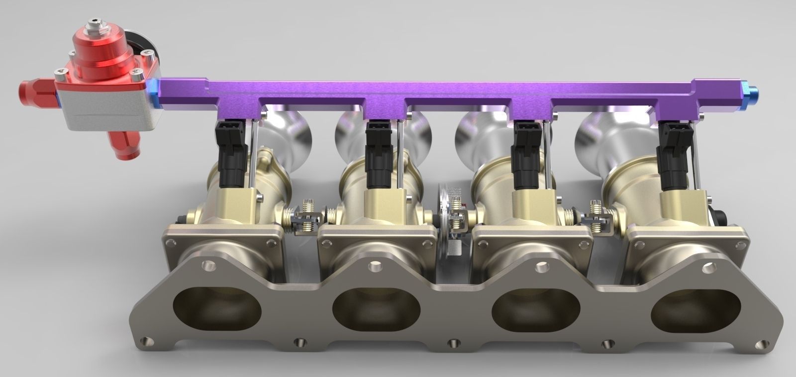 Individual throttle bodies 3D model_3