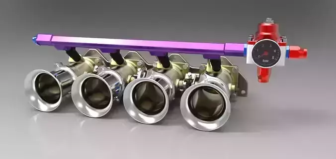 Individual throttle bodies 3D model