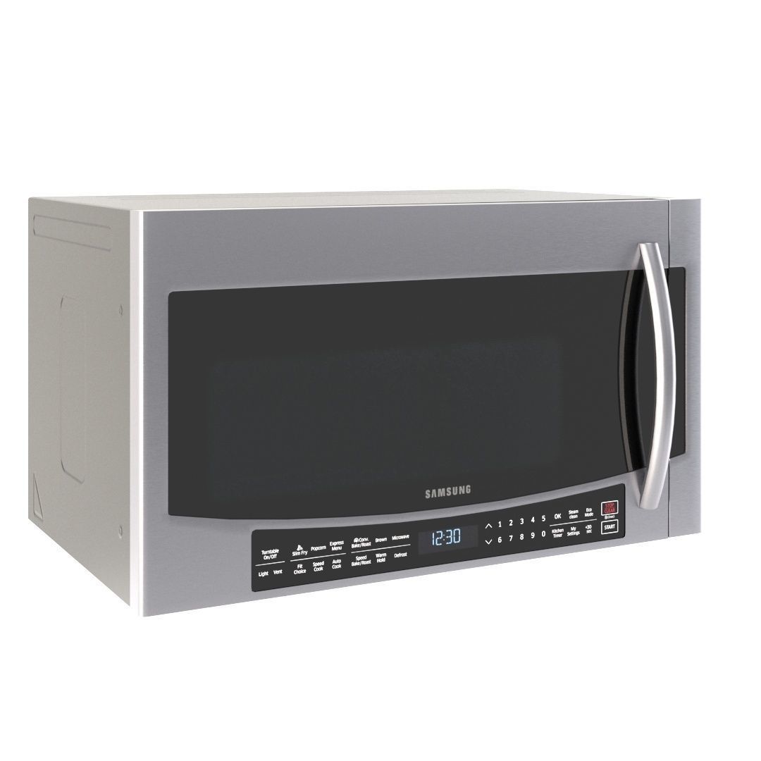 Wall-mounted microwave oven Samsung MC17J8000 3D model_1