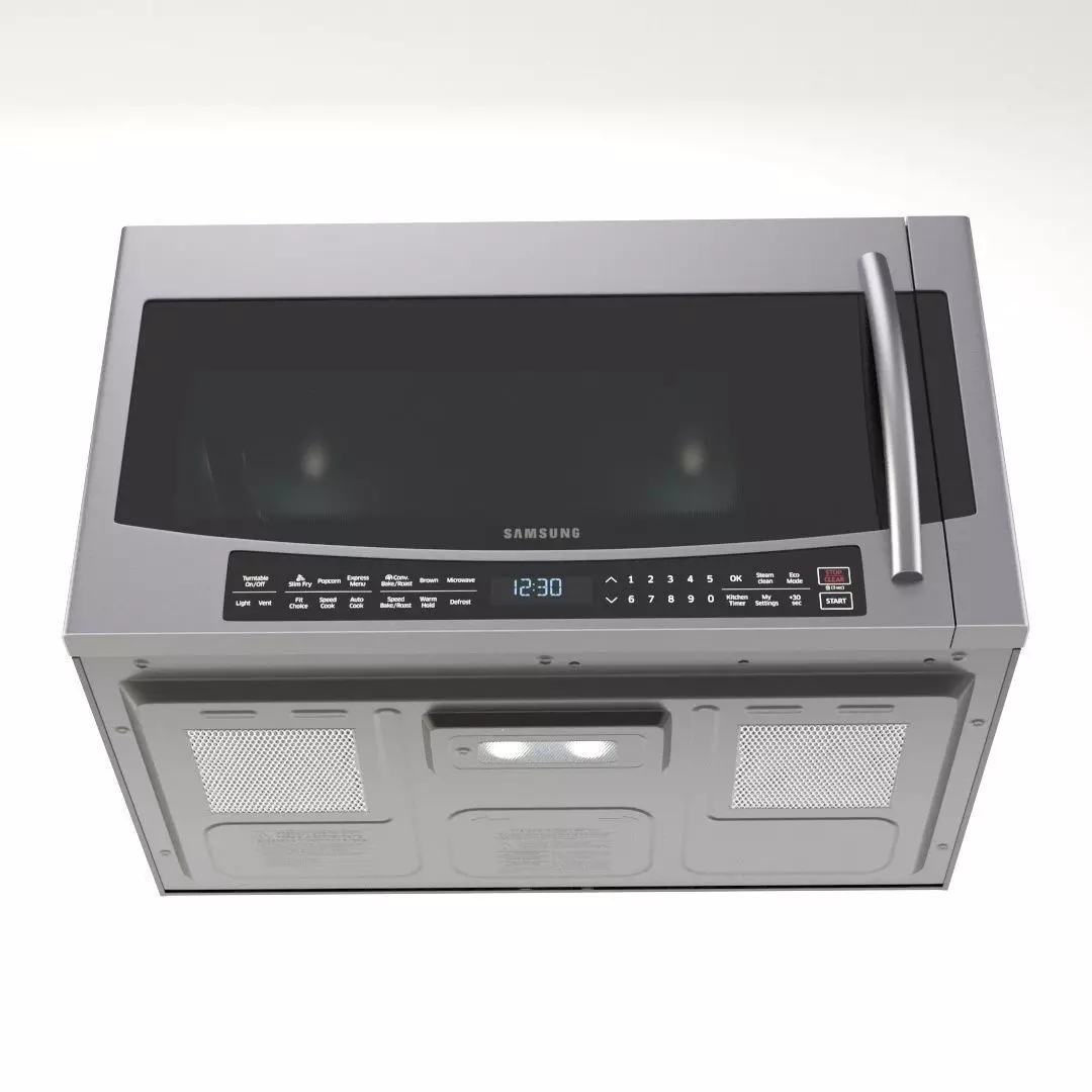 Wall-mounted microwave oven Samsung MC17J8000 3D model_0