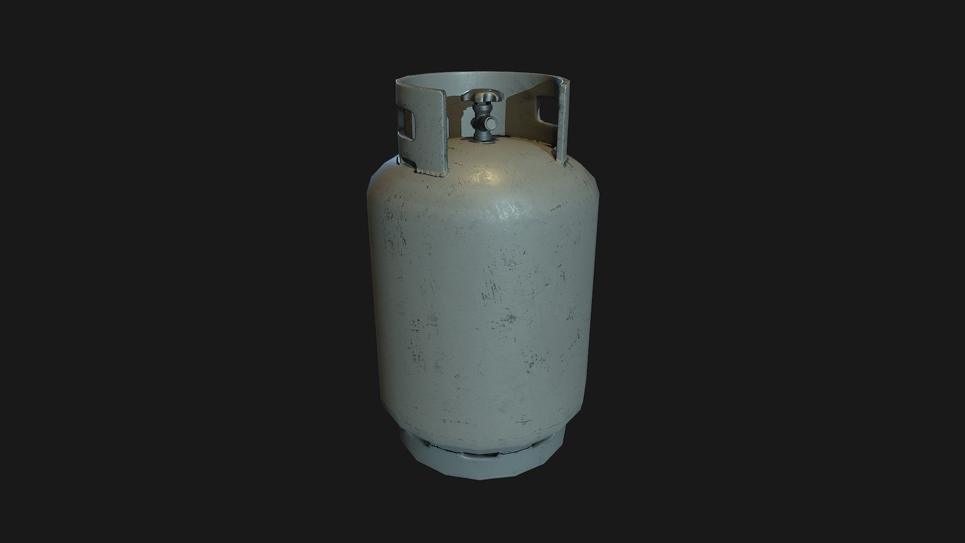 Low Poly PBR 19kg Gas Bottle with Storage Cage Low-poly 3D model_11