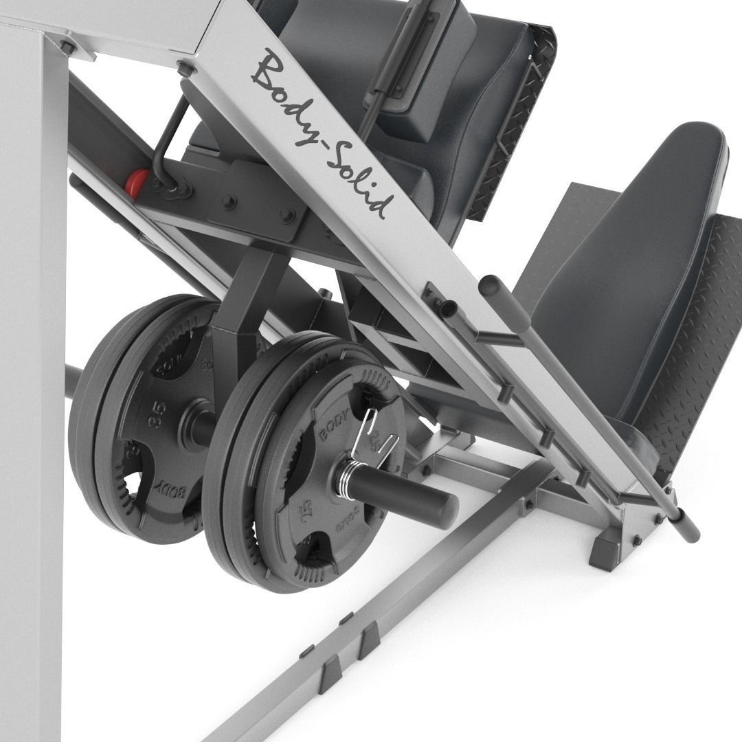 Large set for the gym by Bodysolid 3D model_5