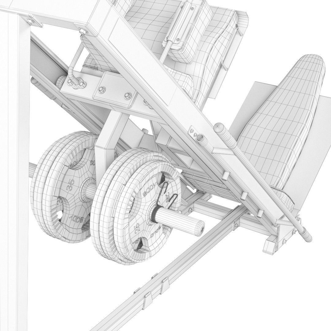 Large set for the gym by Bodysolid 3D model_13