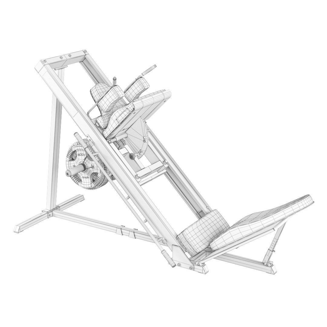 Large set for the gym by Bodysolid 3D model_12