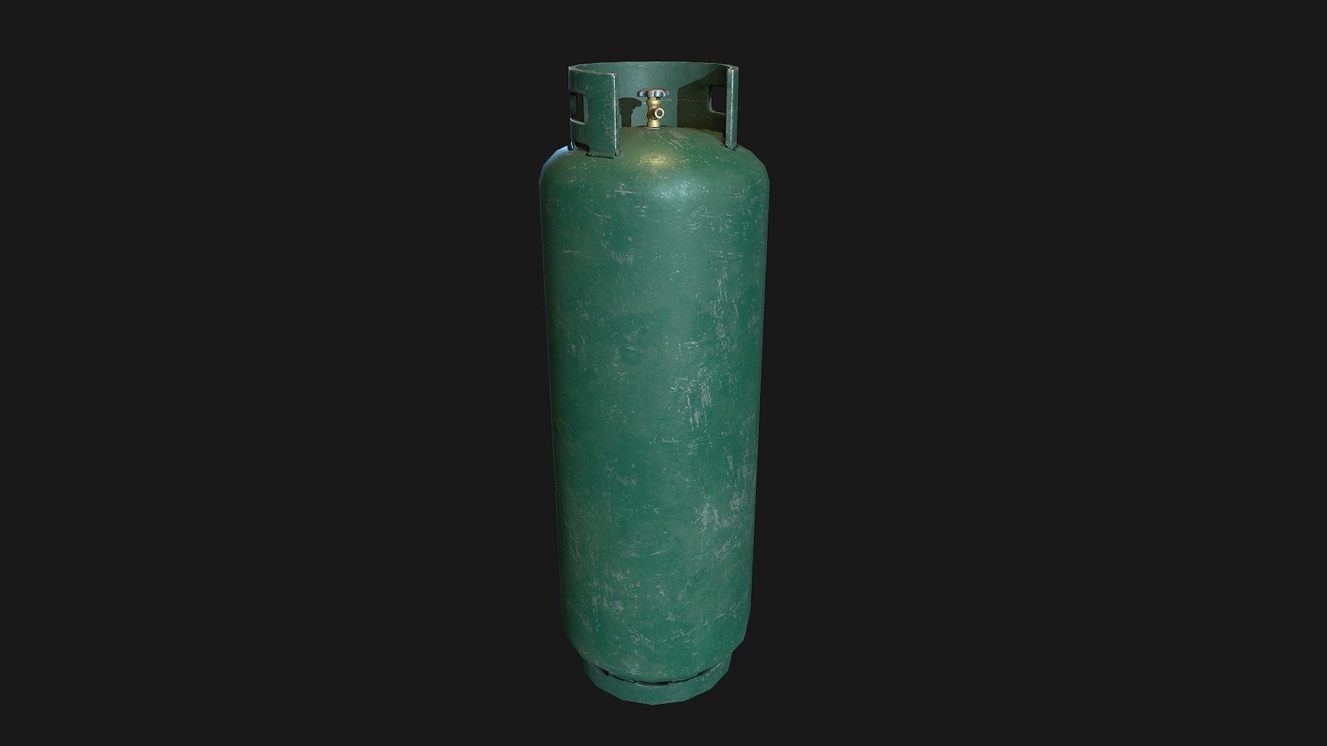 Low Poly PBR 48kg Gas Bottle Low-poly 3D model_2