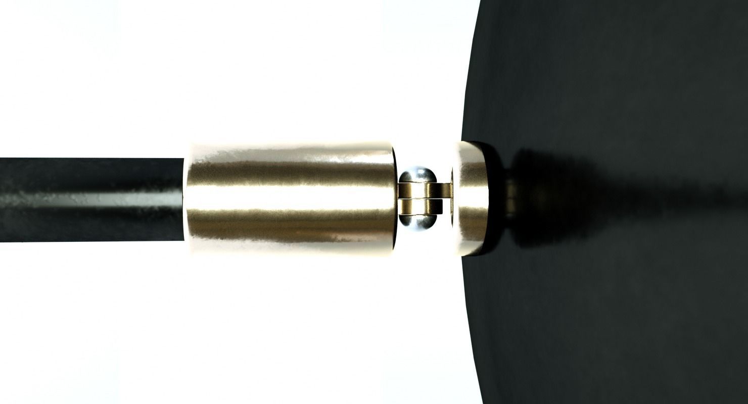  Modern Black  Wall Lamp 3D model_8