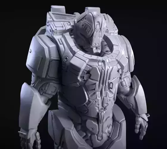 Sci-Fi Armor 9 Sculpt 3D model