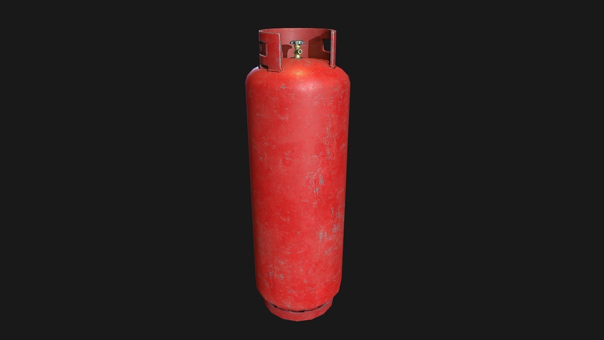 Low Poly PBR Gas Bottle Collection Low-poly 3D model_9