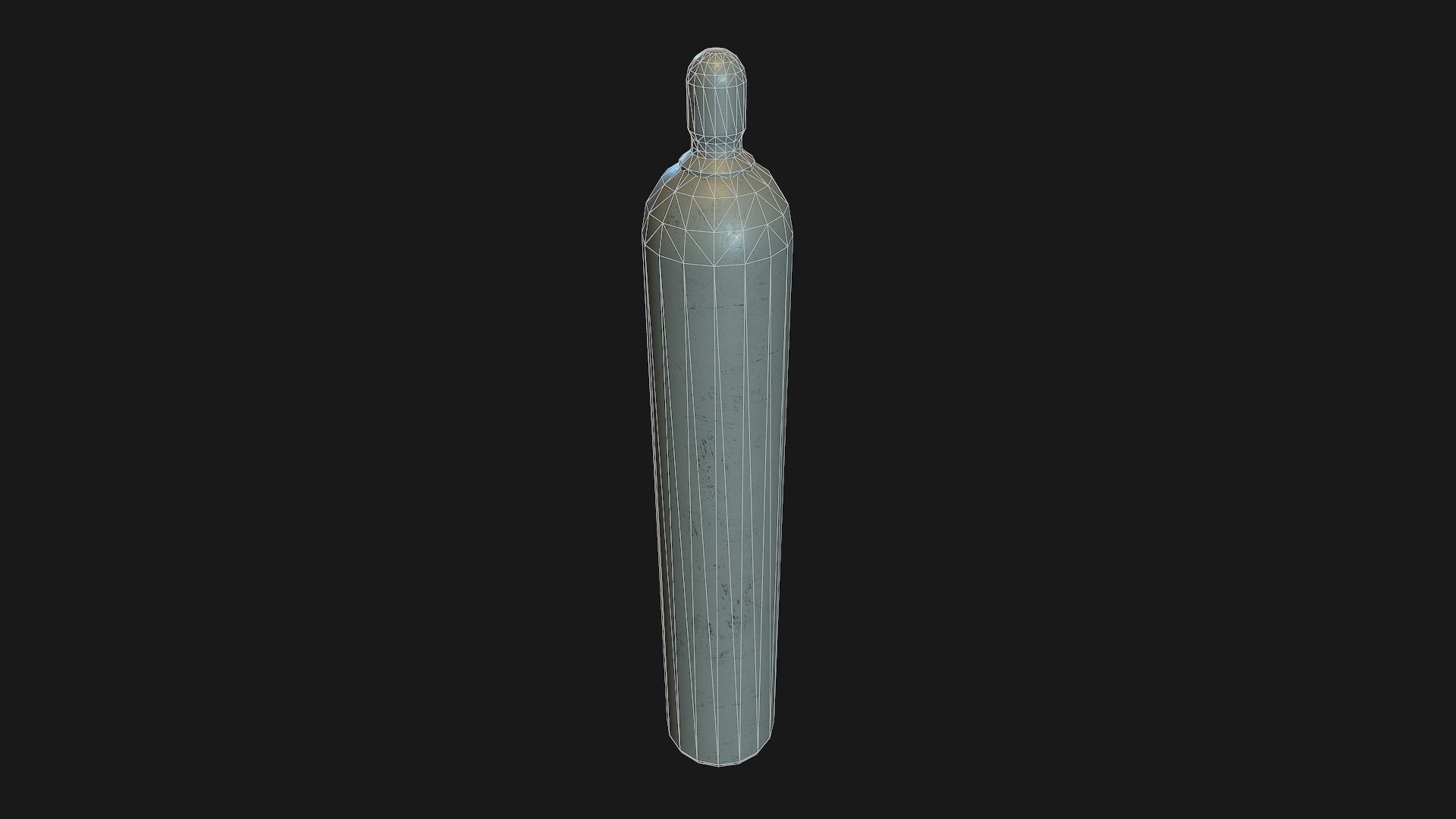 Low Poly PBR Gas Bottle Collection Low-poly 3D model_24