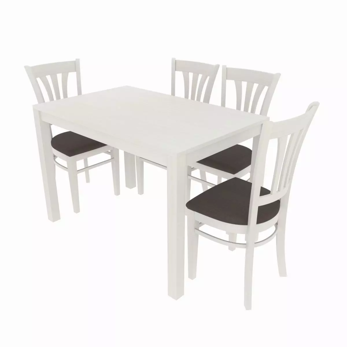 Dining set consisting of a table and chairs 3D model_0