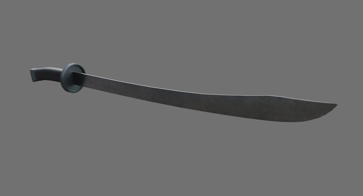 Dao 1A Low-poly 3D model_1