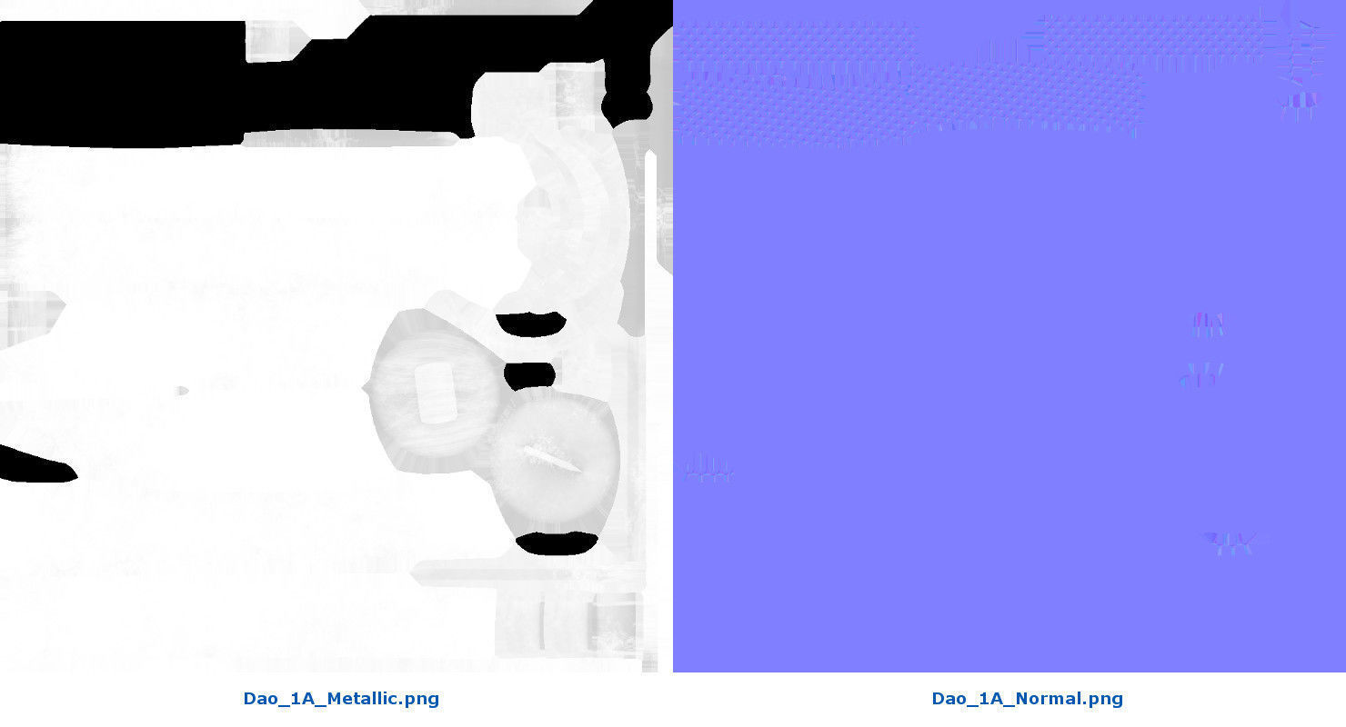 Dao 1A Low-poly 3D model_7