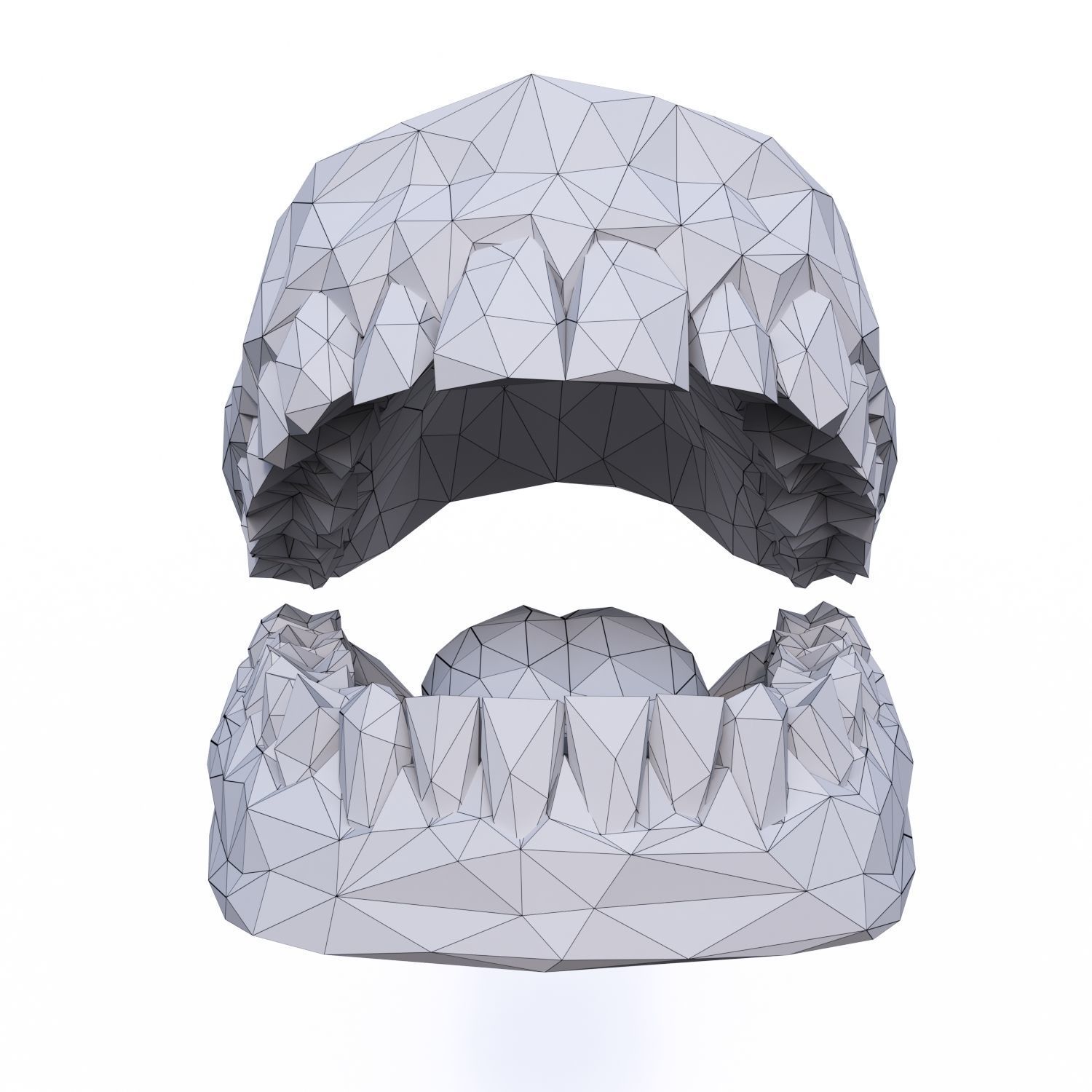 Teeth Low Poly Low-poly 3D model_6