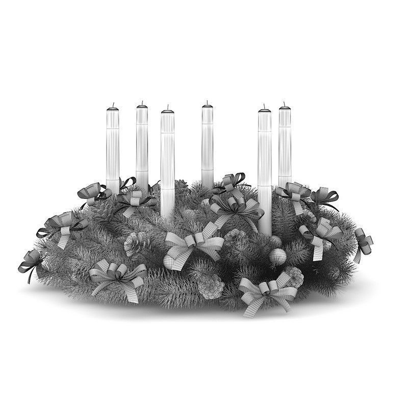 Christmas Table Decoration 7 3D model_1