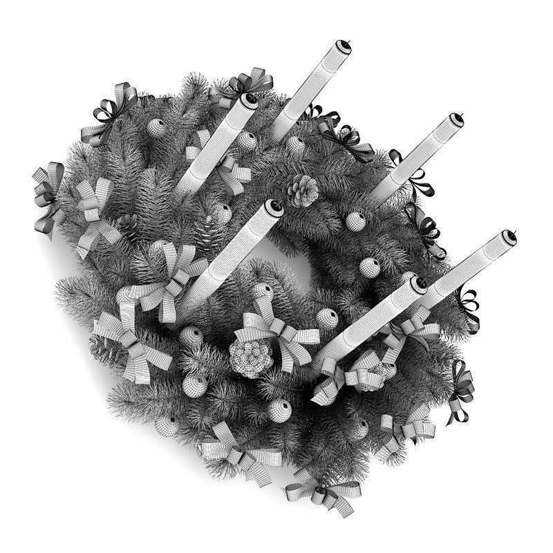 Christmas Table Decoration 7 3D model_3