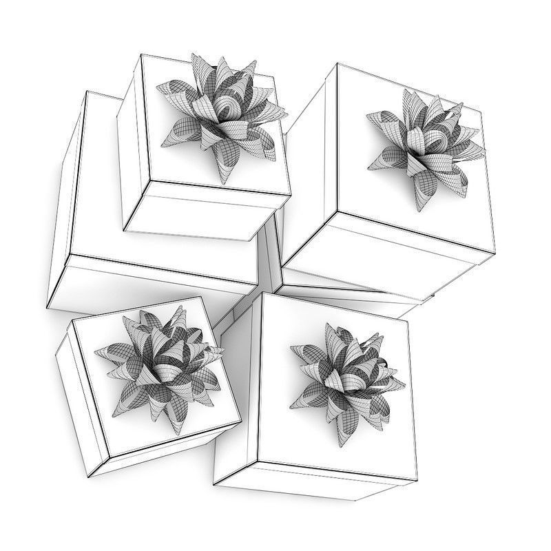 Christmas Presents 4 3D model_3