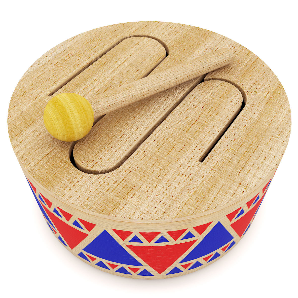Drum Toy 3D model_2