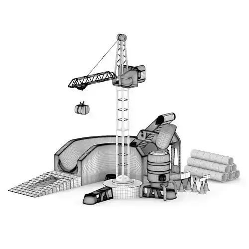 Crane Toy 3D model