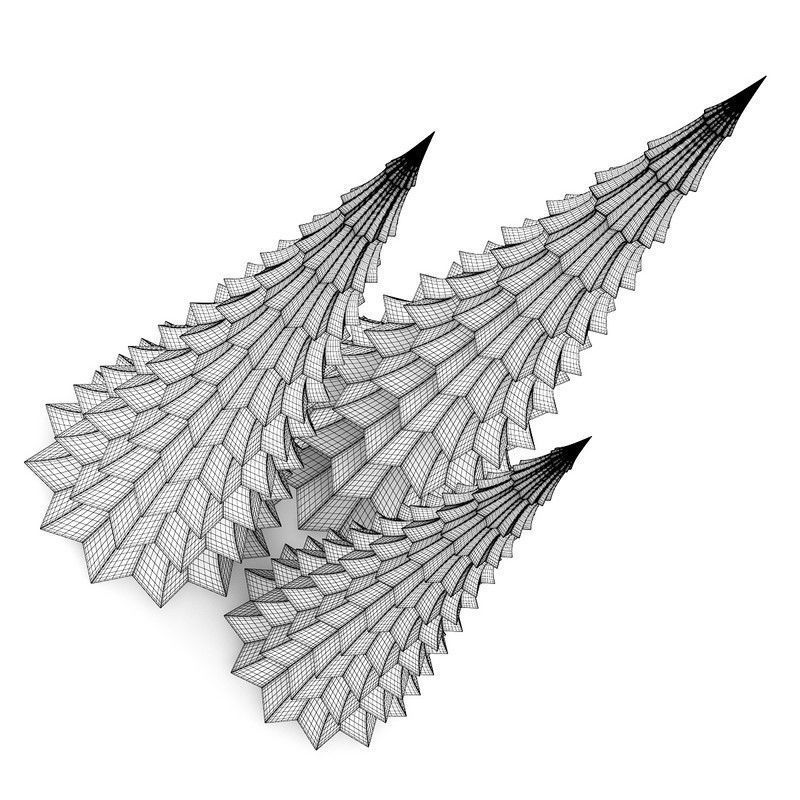 Christmas Table Decoration 2 3D model_3