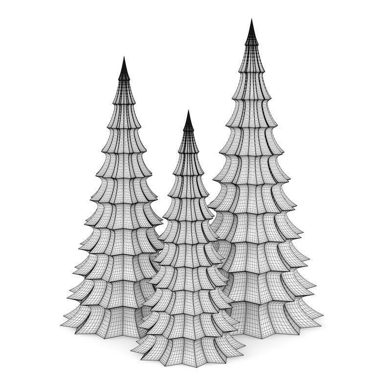 Christmas Table Decoration 2 3D model_1