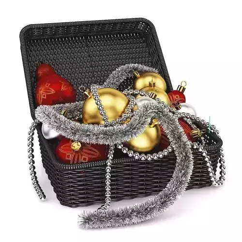 Box of Christmas Decorations 1