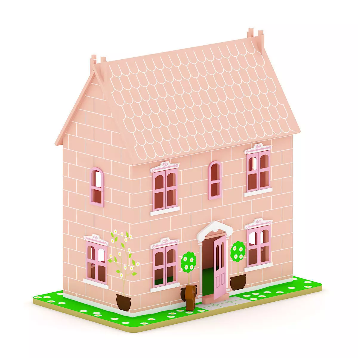 Dollhouse toy house 3D model_0
