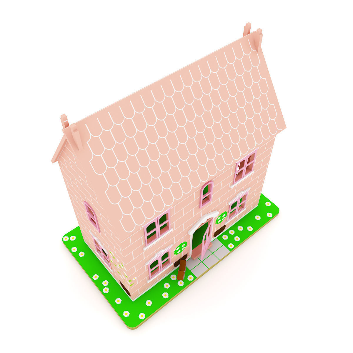 Dollhouse toy house 3D model_2