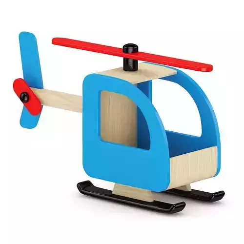 Wooden Helicopter Toy