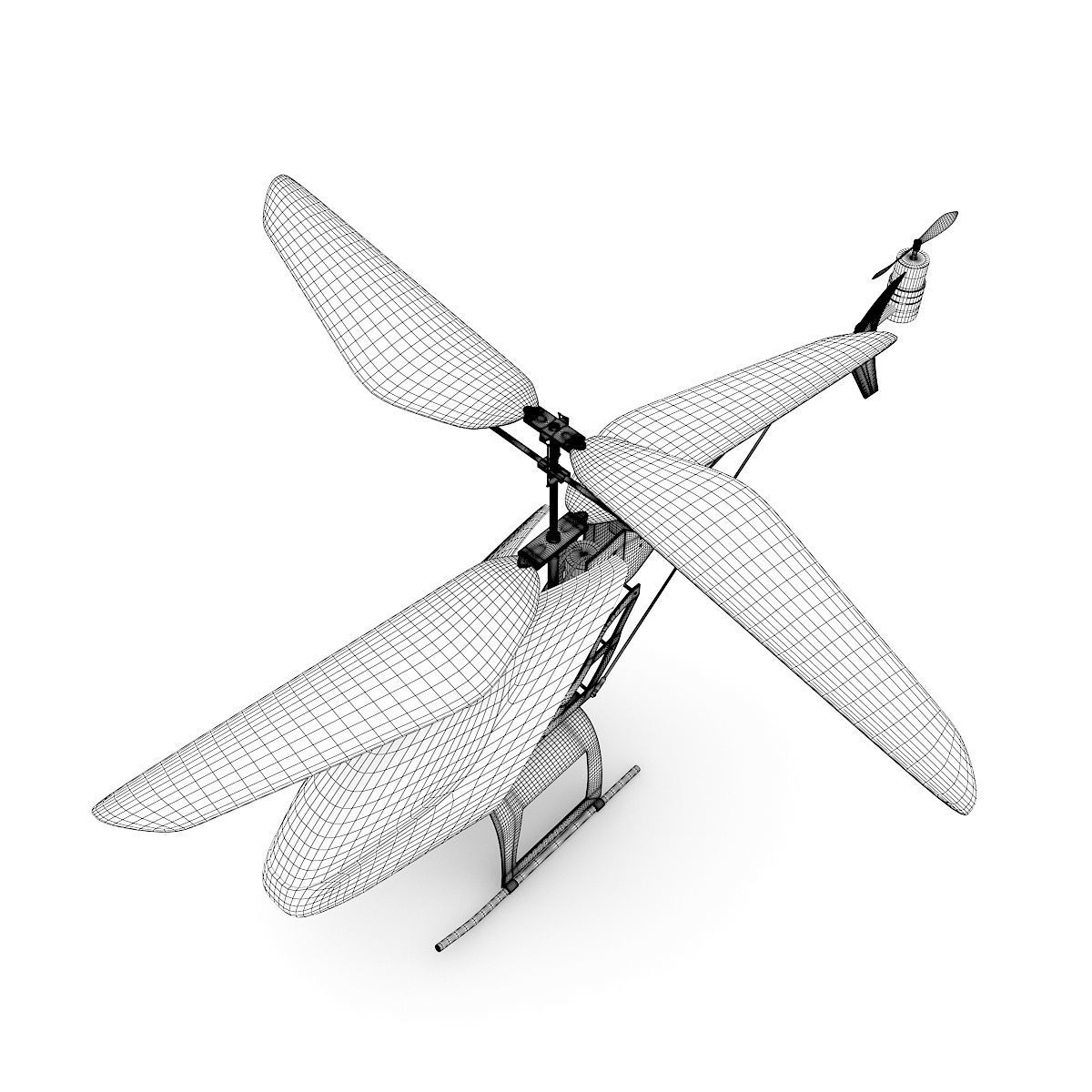 RC Helicopter 3D model_3