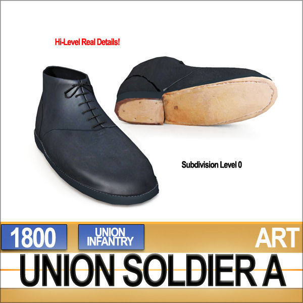 Civil War Union Soldier A Infantry 3D model_9